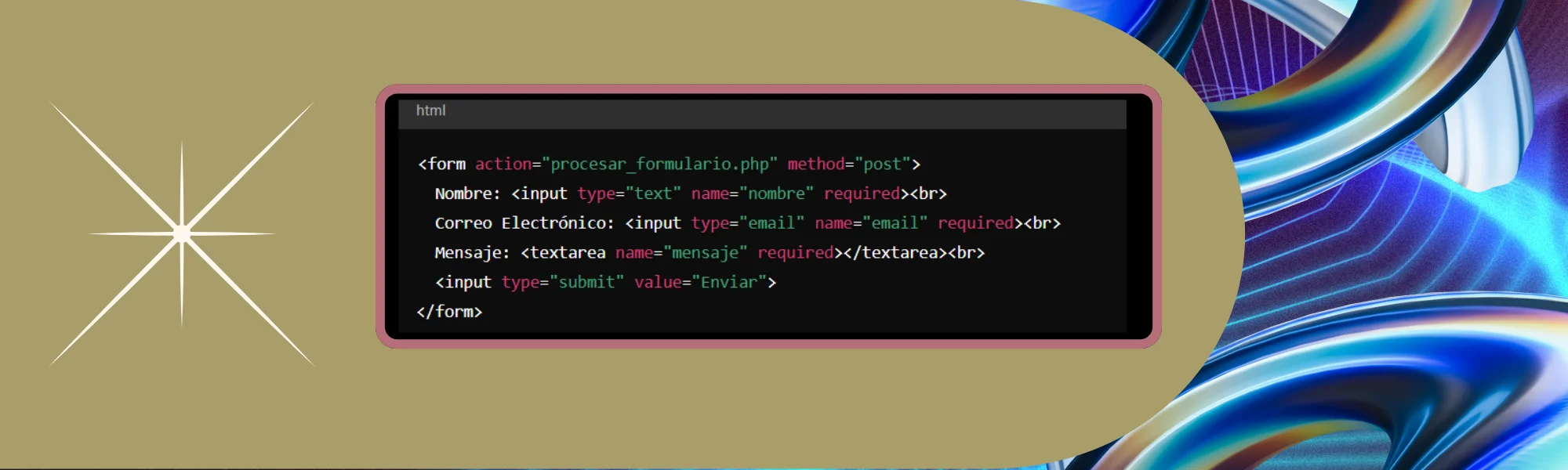 Formulario HTML 4 Formulario html - estefania tirado mestre