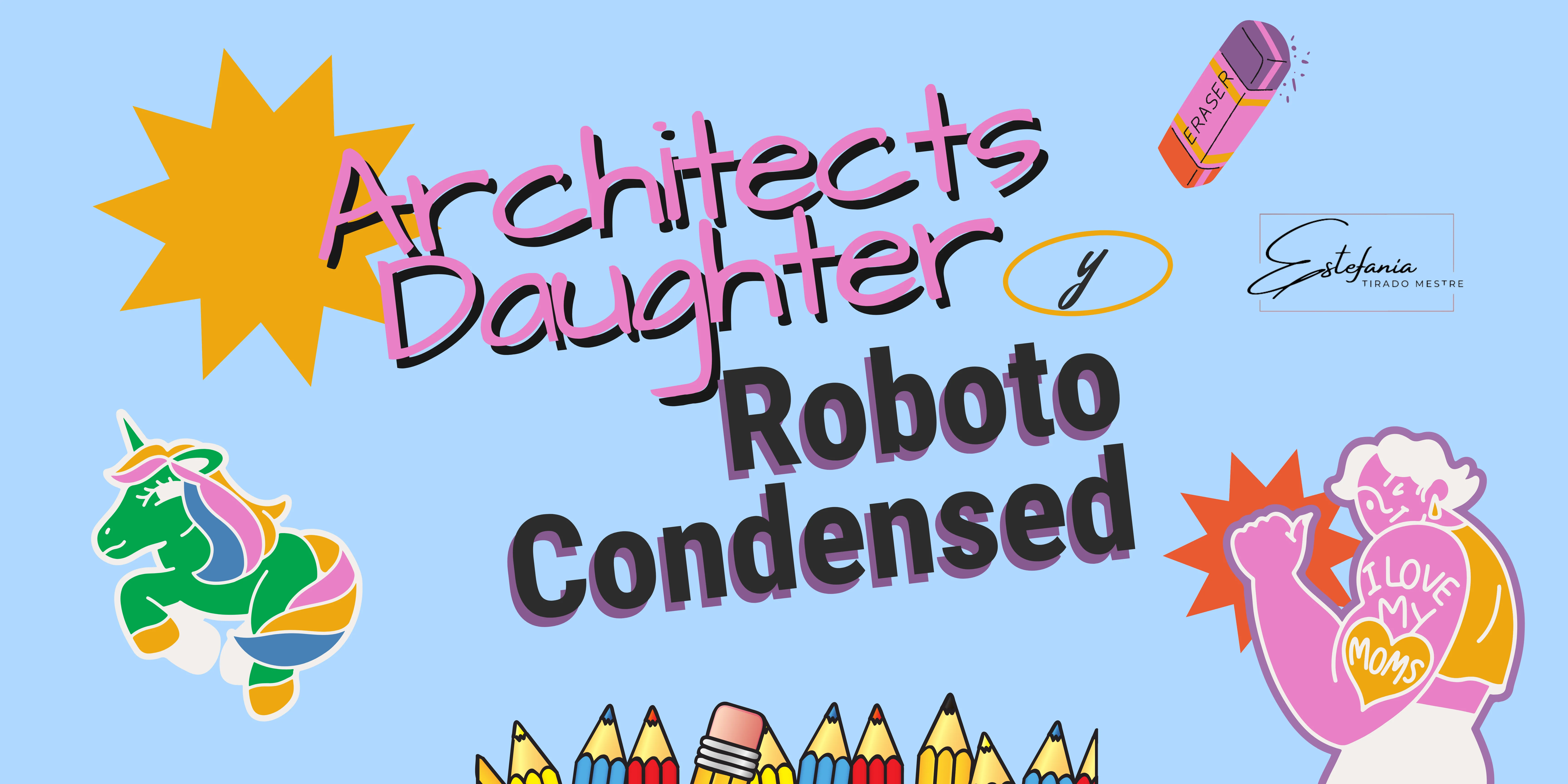 Las 5 mejores combinaciones de fuentes en diseño web 7 Las 5 mejores combinaciones de fuentes en diseño web - aRCHITECTS Daughter y Roboto Condensed